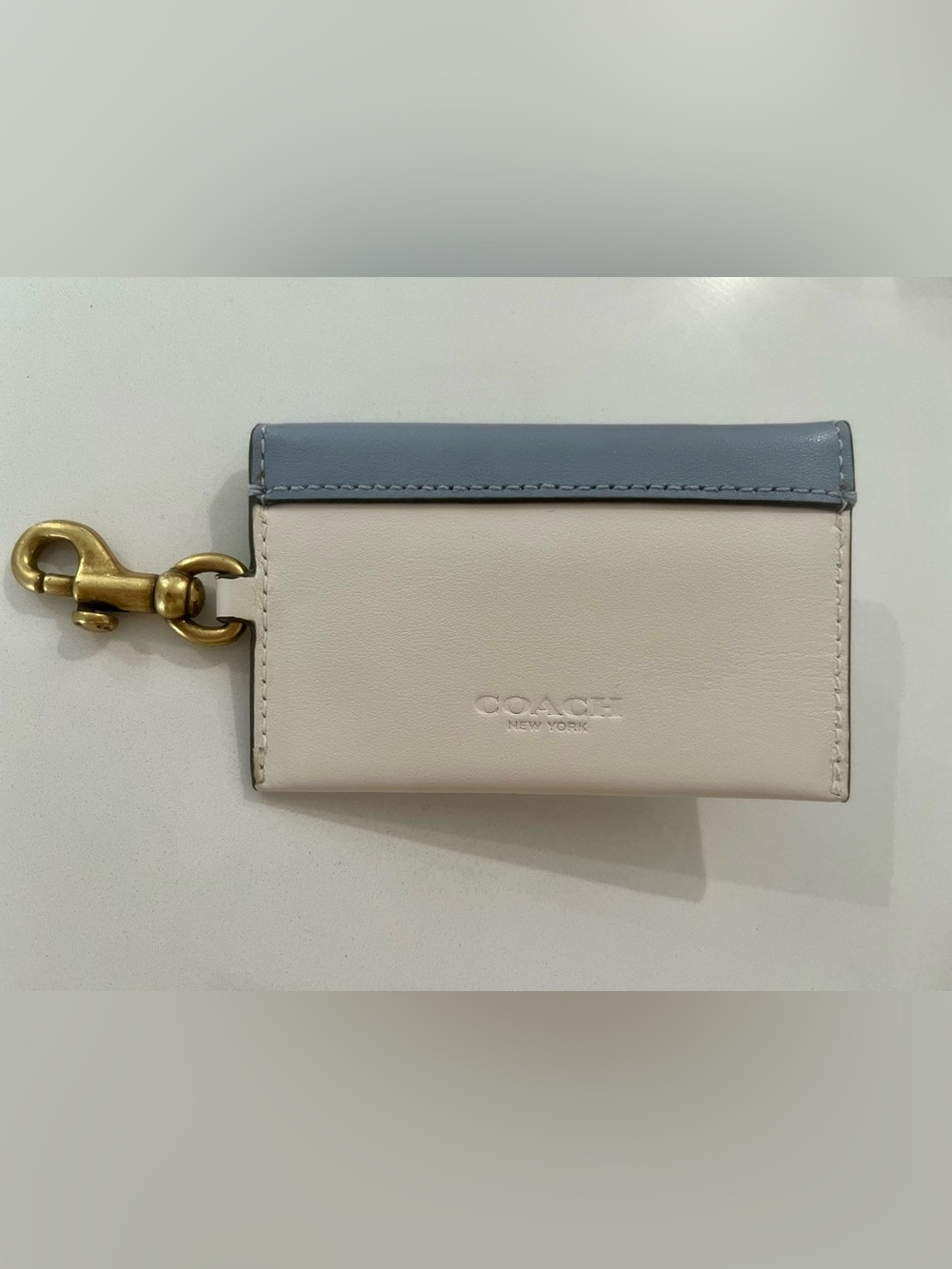 Coach Turnlock Card Case Bag Charm - Picture 2 of 3